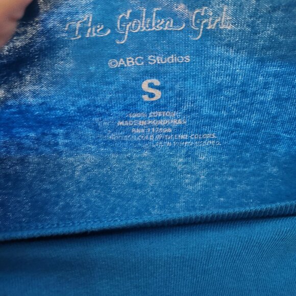Golden Girl T-Shirt Women's Small Oversized Blue Crew Squad Goals - Picture 4 of 5